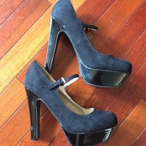 Guess Black Mary Jane high heels